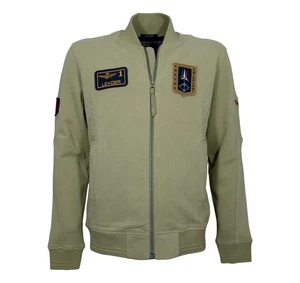 AERONAUTICA MILITARE Herren Sweatshirt Full Zip bestickt FE2071UF00669 Militärgrün - Bild 1 von 4