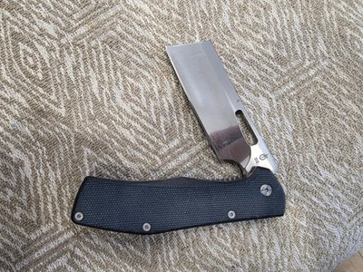 Navaja de bolsillo plegable Gerber Flatiron azul mango Micarta D2 hoja de cuchilla EDC Foto 1 de 4