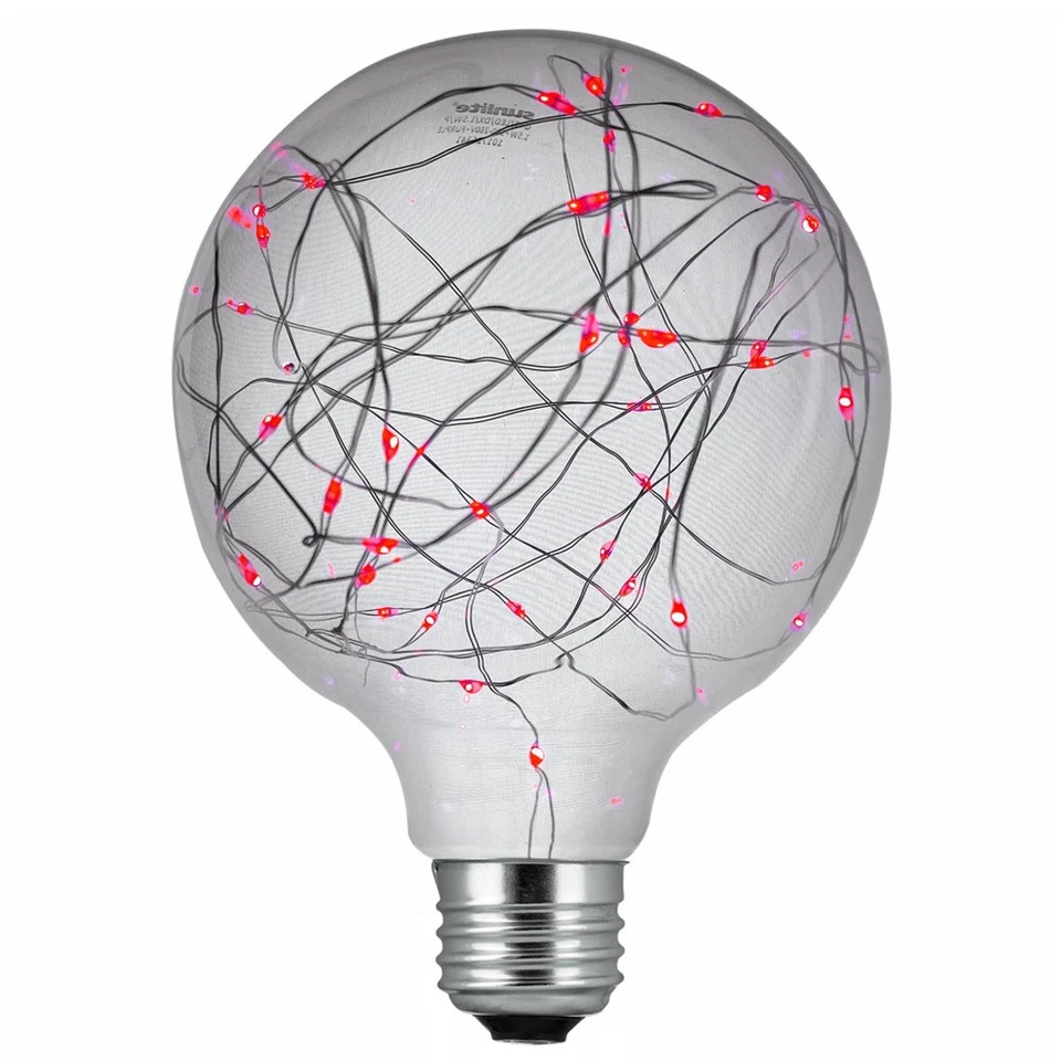 SUNLITE 1.5w Red G40 Decorative LED Bulb - 100-260v E26 Medium base - Image 1 of 1