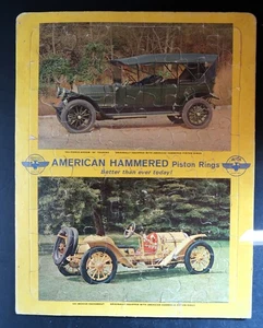 Vtg American Hammered Piston Rings Advertising Puzzle Pierce Arrow Cars Man Cave - Picture 1 of 16