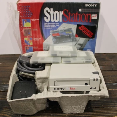 Vintage SONY IO2000-PX StorStation Ditto 2GB External Tape Drive - Image 1 of 4