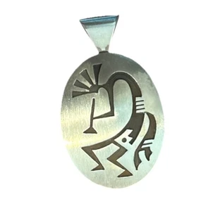 Ciondolo vintage firmato VB Vernon Begay Navajo nativi americani sterling Kokopelli - Foto 1 di 2