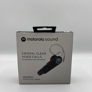 Motorola In-Ear Bluetooth Wireless Mono Headset HK500+ - Black New Sealed! - Picture 1 of 3