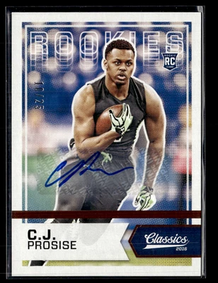 CJ Prosise 2016 Classics RC Auto 10/25 #248 - Image 1 of 2