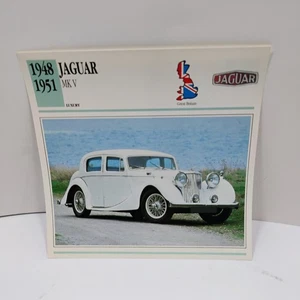1948-1951 Jaguar MK V Luxury Great Britain Atlas Info Card - Picture 1 of 2