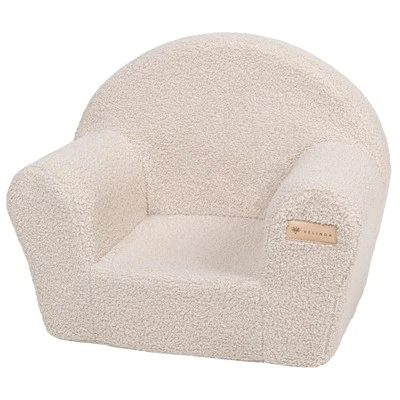 VELINDA Bouclé kids chair, soft, foam, armchair, toodler, nursery, baby