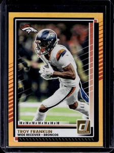 2025 Donruss Troy Franklin Jersey Number #4/16 Broncos - Picture 1 of 2