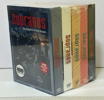 Клан Сопрано ТВ сезоны серии 1-5 DVD бокс-сеты - совершенно новый и запечатанный - быстрая доставка - Изображение 1 из 4