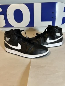 Womens Air Jordan 1 Mid Black/White "Reverse Panda" DV0991-001 size 10W / 8.5M - Picture 1 of 12