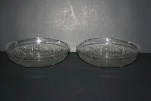 (2) Anchor Hocking Sandwich crystal Straight-Edged Cereal Bowls - Bild 1 von 7