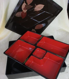 New 12"LARGE BENTO BOX Dinner obento restaurant supply SHAKU Monjyu Big Boxes 12 - Picture 1 of 14
