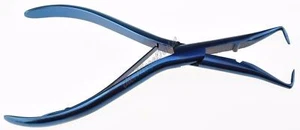 Nuevos alicates de extensión de cabello micro anillos fusión pegamento unión eliminación orificio completo azul - Imagen 1 de 7