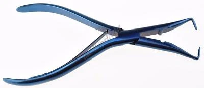 MAQNSCO New Hair Extension Pliers Micro Rings Fusion Glue Bond Removal Full Hole Blue