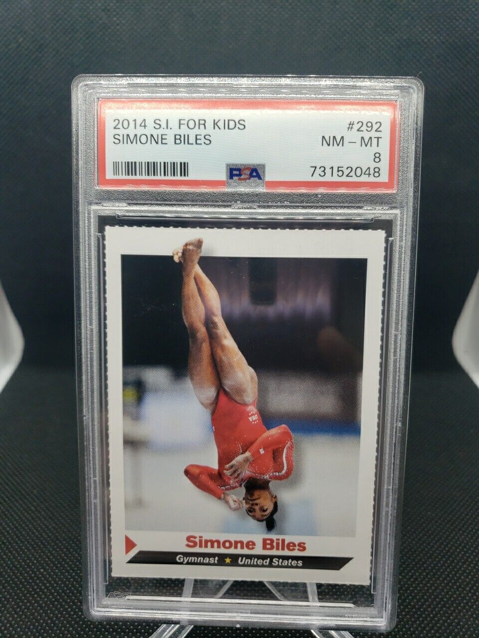 2014 Sports Illustrated SI For Kids Simone Biles Rookie RC #292 PSA 8