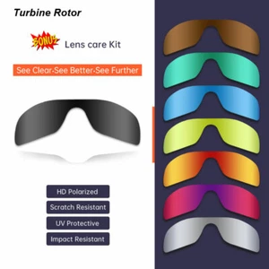 Oakley Turbine Rotor 9307 Polarized Replacement Lenses Sports Premium Sunglasses - Picture 1 of 20