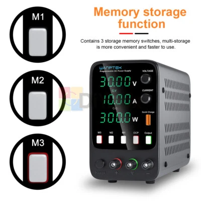 Power Supply Adjustable Dc Led 0~10A Digital Lab Bench Power Source Stabilized - Image 1 of 4