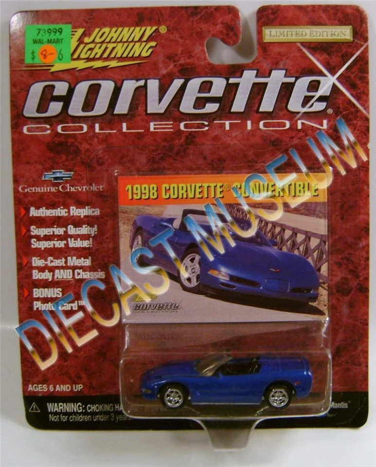 Chevrolet Corvette 1998 '98 convertible colección diecast Johnny JL Foto 1 de 1