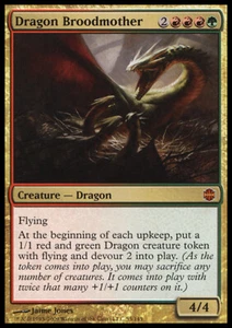 MTG DRAGON BROODMOTHER ITALIAN SIGNED EXC - MADRE COVATRICE DI DRAGHI FIRMA- ARB - Picture 1 of 1