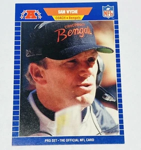 1989 Pro Set Sam Wyche #72 Cincinnati Bengals Football Card Tc4 - Picture 1 of 2