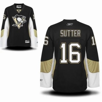 Camiseta deportiva para mujer NHL REEBOK Pittsburgh Penguins Hockey SUTTER #16 mediana M NUEVA+ETIQUETA Foto 1 de 4