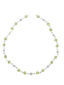 Peridot Saatperlen Halskette 18 19 Zoll AAA 14k Gold gefüllt Sterlingsilber Kette - Bild 1 von 4
