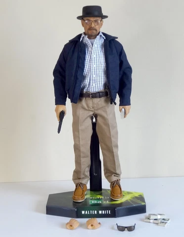 Threezero 1:6 Scale Walter White Breaking Bad with Custom Base Loose No Box Cover