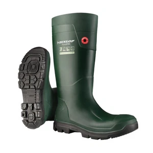 DUNLOP PUROFORT FIELDPRO FULL SAFETY WELLINGTON GREEN 04 - Picture 1 of 1