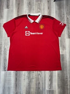 Camiseta de fútbol visitante Manchester United 2022/23 Adidas H13881 roja hombre talla 4XL - Imagen 1 de 9