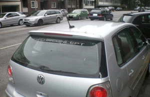 VW POLO IV 9N 01-05 - DACHSPOILER HECKFLÜGEL Grundiert | Autozubehör - Bild 1 von 4