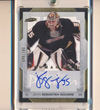 2007-08 UD O-Pee-Chee Premier Penmanship AUTO Jean Sebastien Giguere /100 Ducks