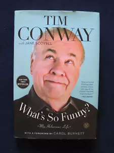 WHAT'S SO FUNNY? SIGNED & INSCRIBED by TIM CONWAY to BOB NEWHART & HIS WIFE - Imagen 1 de 8