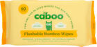 Caboo Bamboo Flushable Wipes 60 Wipes 12 Pack Bulk Case