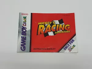 Mickey's Racing Adventure Nintendo Game Boy Color Original Manual Only * - Picture 1 of 19