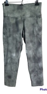 C9 Champion Leggings Size Medium Gray Tie Dye 22" Inseam w Leg Pocket NWOT - Picture 1 of 3