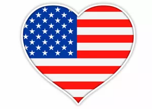 LOVE USA United States of America sticker decal 5" x 4" - Bild 1 von 1