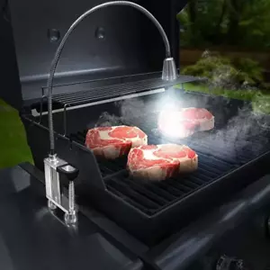 Magnetic BBQ Led Grill Light Adjustable 360 Degree Flexible Gooseneck Screw Clam - Picture 1 of 13