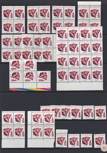8c Australia 1973 Rhodonite Gemstone Gem Blocks Singles Lot 65 Stamps MNH - Picture 1 of 1