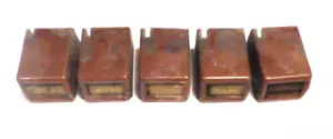 MESA SILVERTONE 6421 VINTAGE: JUEGO DE 5 PREAJUSTES DE BAQUELITA push-on - Imagen 1 de 4