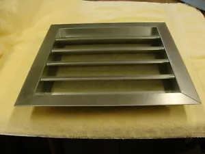galvanized louver actual size 11-11/16" x 11-11/16" 26 ga. G90 made in USA - Picture 1 of 3