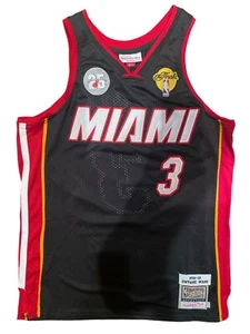 Mitchell & Ness Dywane Wade 2013 NBA Finals Miami Heat Swingman Jersey Medium - Picture 1 of 7