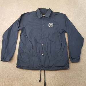 Vans Mens Jacket Medium Blue Varsity Baseball Lightweight Worker Outdoor Lined - Picture 1 of 8