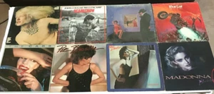 Lot of 8 VINYL LP ALBUMS, Pat Benatar, Meat Loaf, John Cougar, The Cars, Madonna - Picture 1 of 10