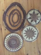 PNG Woven Cane PlaceMats / Coasters and Trivet - 4 items