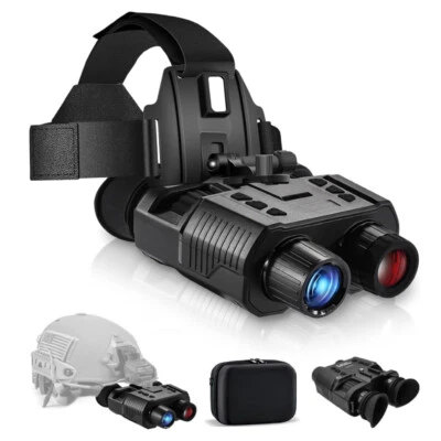 Head-Mount Night Vision Binoculars 850nm Infrared Hunting Goggles 3D HD 4K Video - Image 1 of 4
