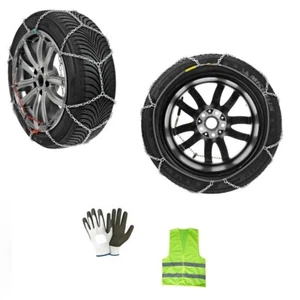 CATENE DA NEVE 9MM PNEUMATICO 205/50 17" CERCHIO 17" 1 COPPIA OMOLOGATE PER AUT - Foto 1 di 6