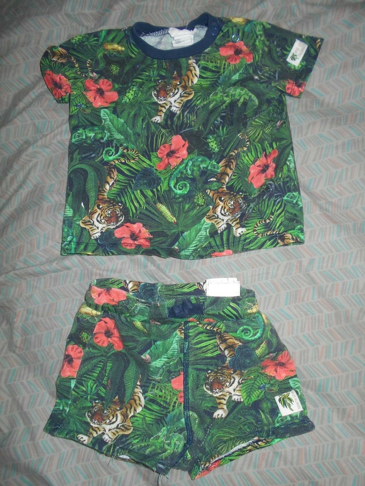 Combo de camisa y pantalones cortos HM para niños 9-12 Jungle Foto 1 de 1