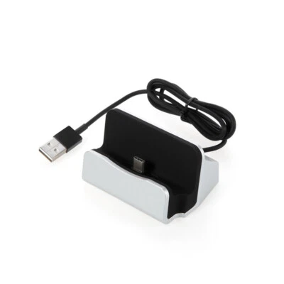 USB Type C Charging Station Desktop Charger Stand Cradle Dock For Cellphone - Image 1 of 4