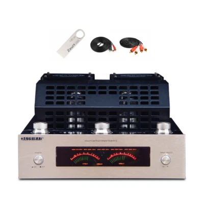 Amplificador de alta potência 220V HIFI áudio estéreo home graves agudos AMP Bluetooth 4*6K3 - Imagem 1 de 4