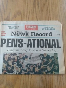 Pens-Ational North Hills News Record News Paper June 2,1992 Pre-owned - Picture 1 of 3