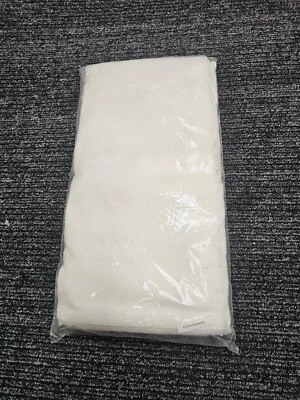 (QTY 2) LSTL9920056363 54X54 WHITE TABLECLOTH SATIN - Image 1 of 4